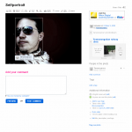 Face taged in photo and also a small list of persons above the tags in the lower right part.